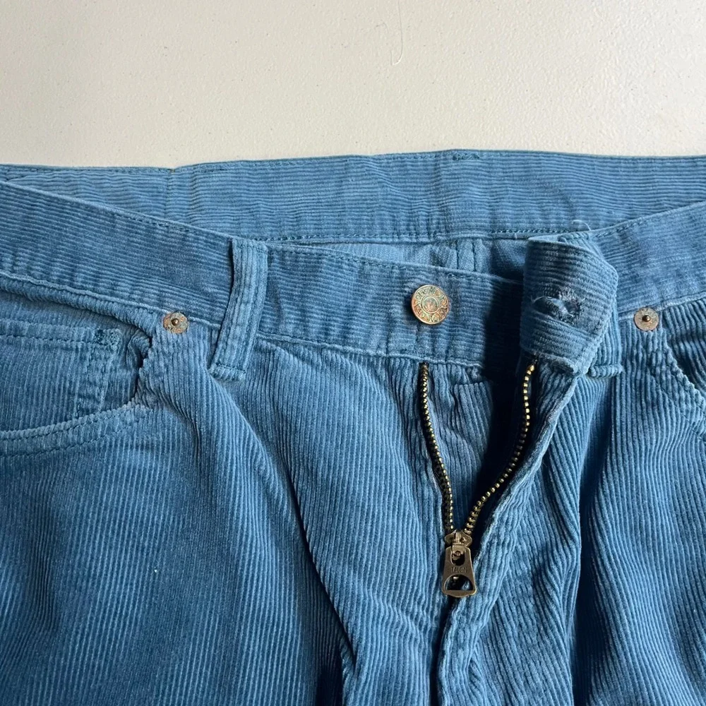 Polo Ralph Lauren Corduroy Pants Mens Blue Straight Fit 36x34 Casual Preppy